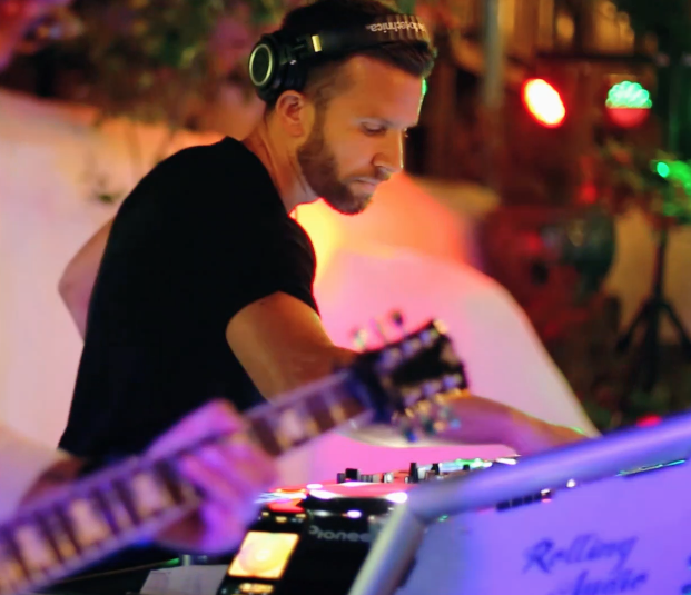 Midiclorian performing behind the decks