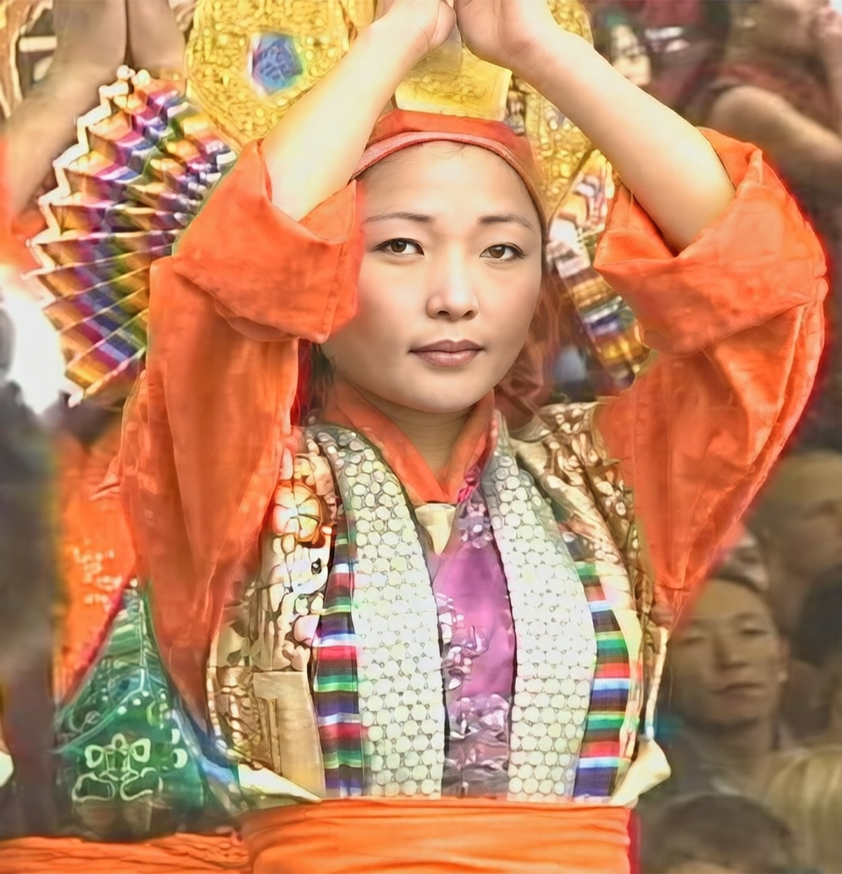 Tibetan traditional dancer