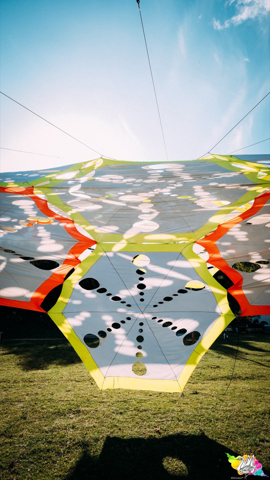 Stage canopy against the sky at Earthdance Cape Town 2025