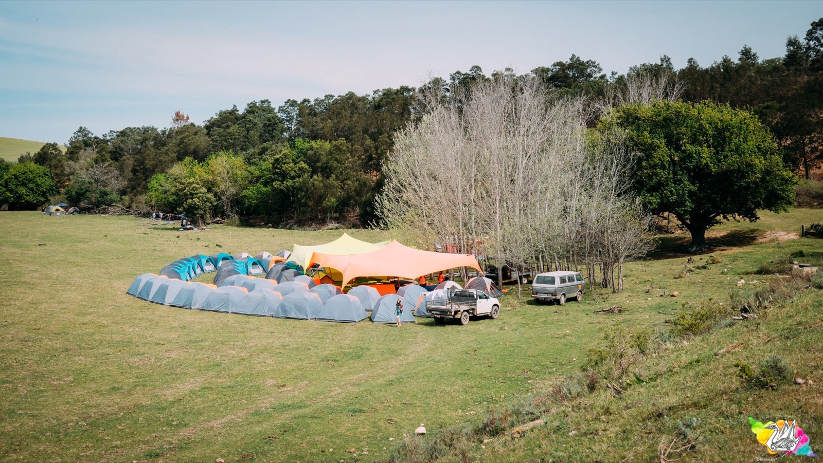 A vendor tent at Earthdance Cape Town 2025