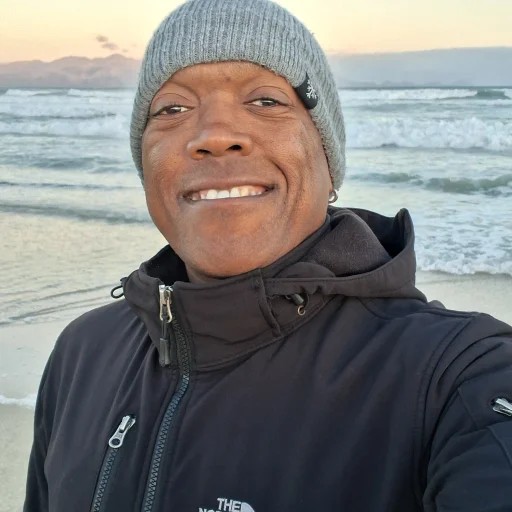 Desmond Pelston smiling